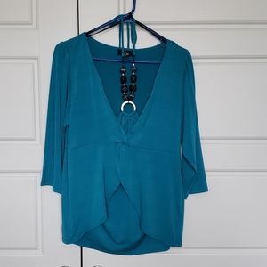 Teal blouse